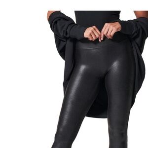 SPANX Faux Black Legging Petite Small - Like New